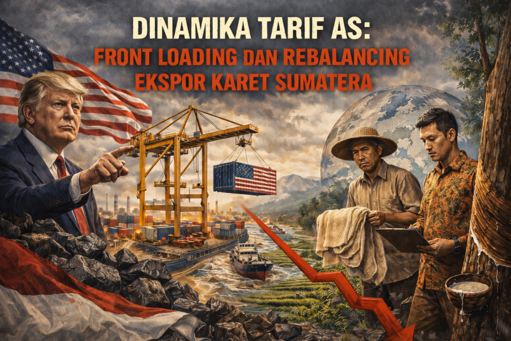 Dinamika Tarif AS: Front Loading dan Rebalancing Ekspor Karet Sumatera 